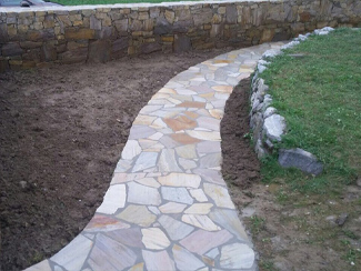Bau Natursteinmauer Arben Reci