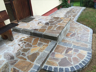Bau Natursteinmauer Arben Reci