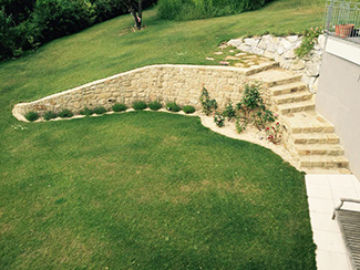 Bau Natursteinmauer Arben Reci